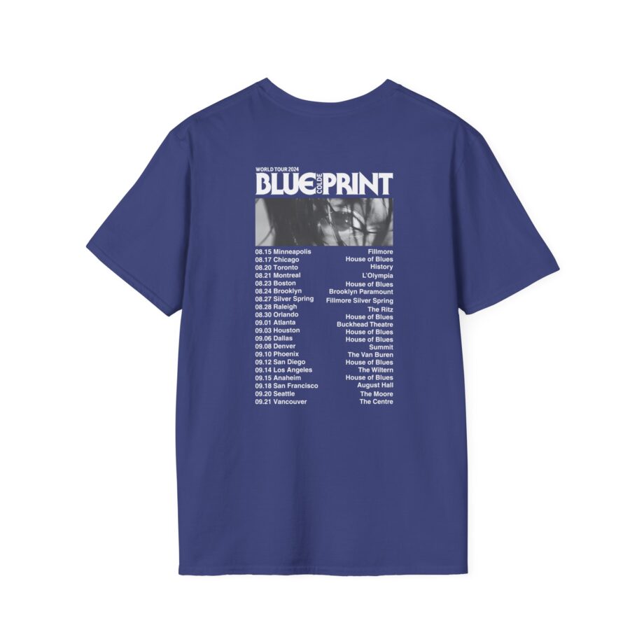 Colde 'BLUEPRINT' NA Tour Unisex Softstyle T-Shirt