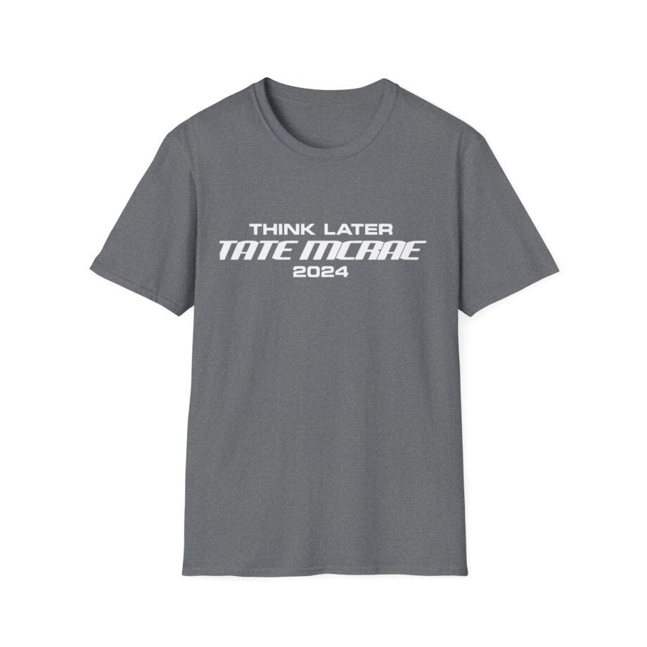 Tate Mcrae Think Later Unisex Softstyle T-Shirt