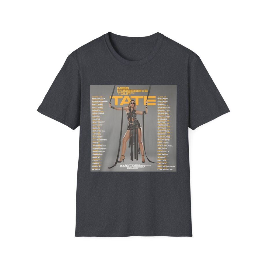 Tate Mcrae Miss Possessive Tour 2025 Unisex Softstyle T-Shirt
