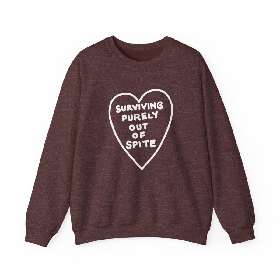 Elyse Myers Surviving Purely Out of Spite Unisex Heavy Blend™ Crewneck Sweatshirt