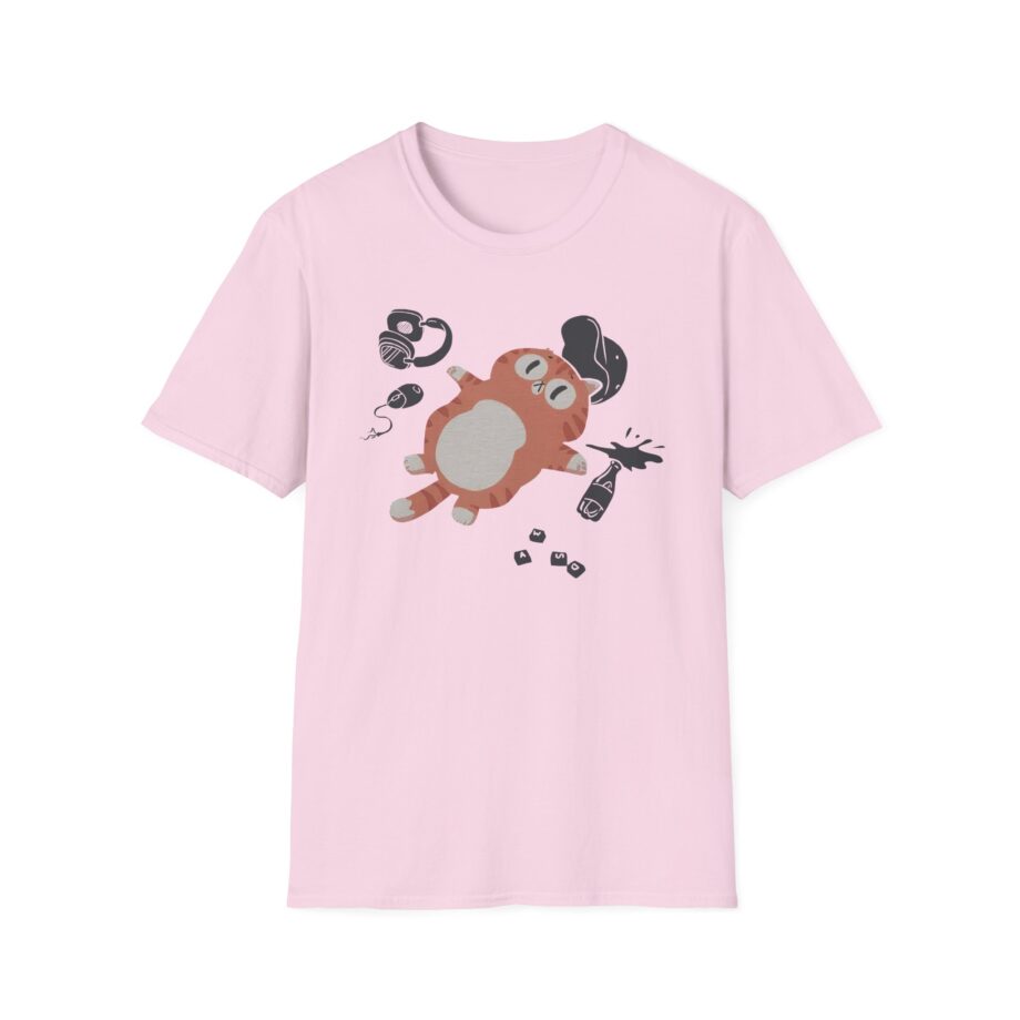 Lirik Gamed Out Cat Unisex Softstyle T-shirt