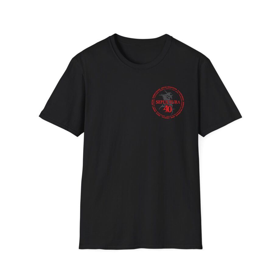 Sepultura 40th Anniversary Soccer Unisex Softstyle T-shirt