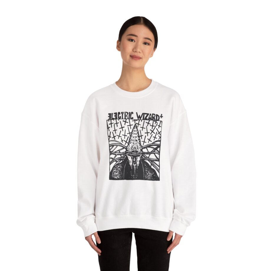 Electric Wizard Doom Sludge Stoner Metal Poster Unisex Heavy Blend™ Crewneck Sweatshirt