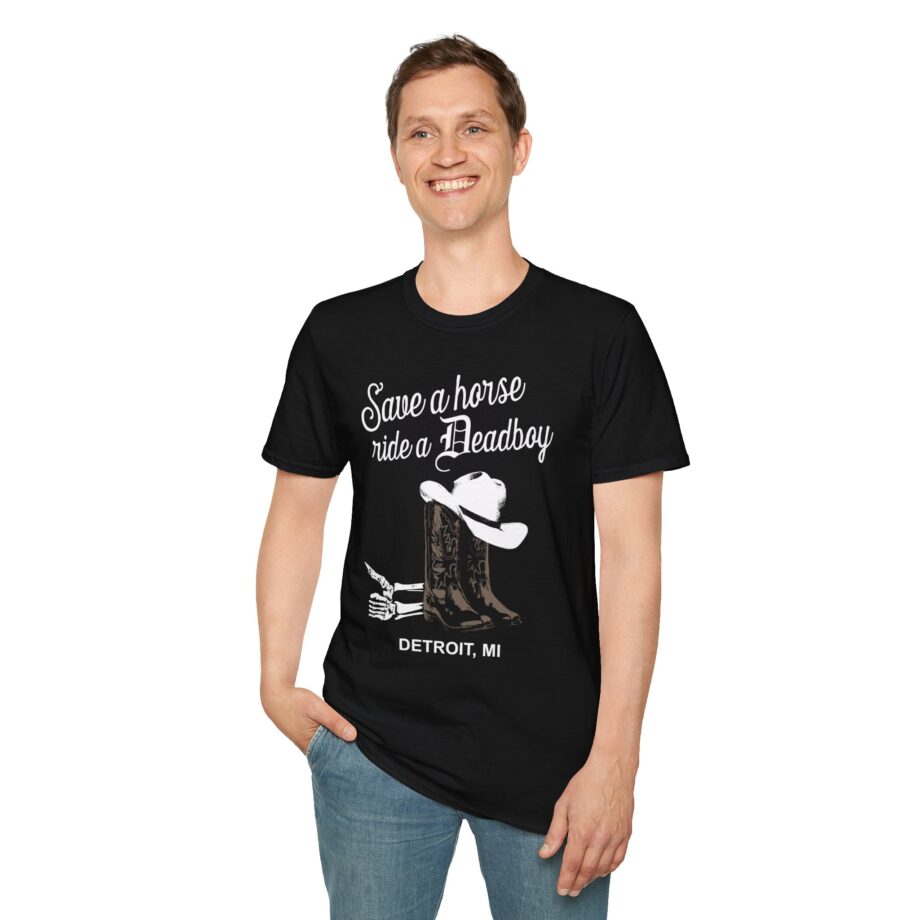 Bones Save a Horse Ride a Deadboy Unisex Softstyle T-shirt