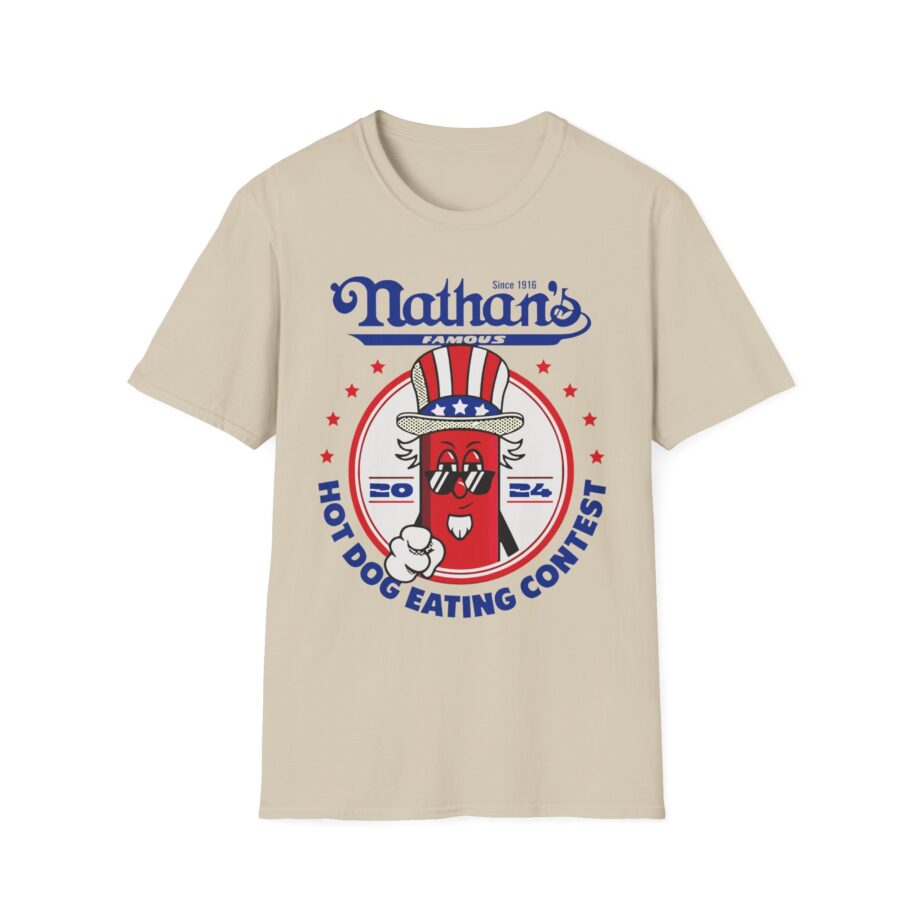 Matt Stonie Nathans Famous 2024 Hot Dog Eating Contest Unisex Softstyle T-shirt