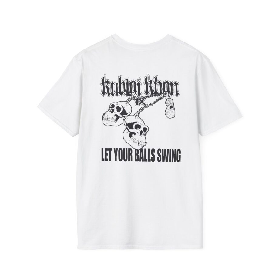 Kublai Khan - Let the Balls Swing Natural Unisex Softstyle T-shirt