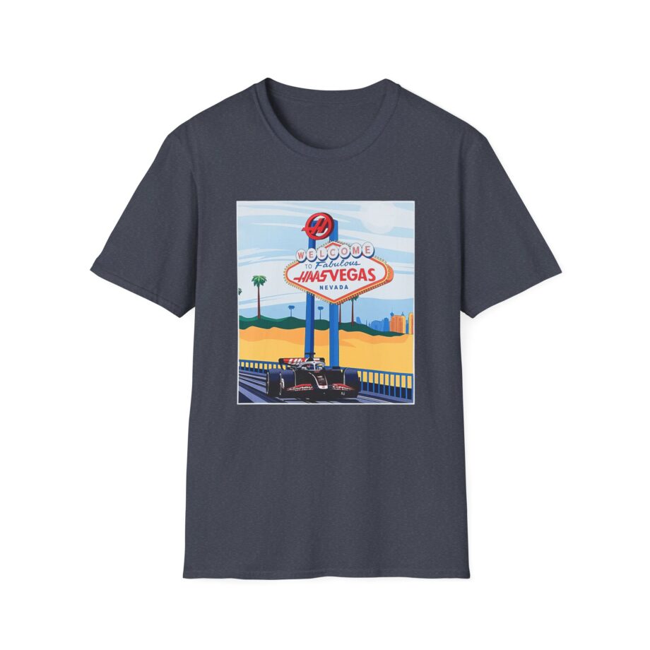 Haas F1 Las vegas Gp Unisex Softstyle T-Shirt
