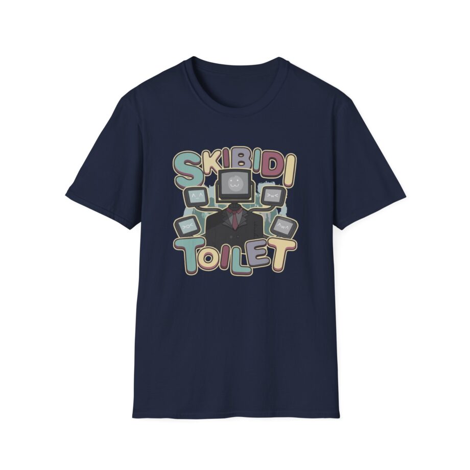 Dafuqboom Large Tv Man Static Unisex Softstyle T-Shirt