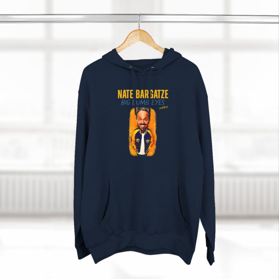 Nate Bargatze Big Dumb Eyes Tour Three-Panel Fleece Hoodie