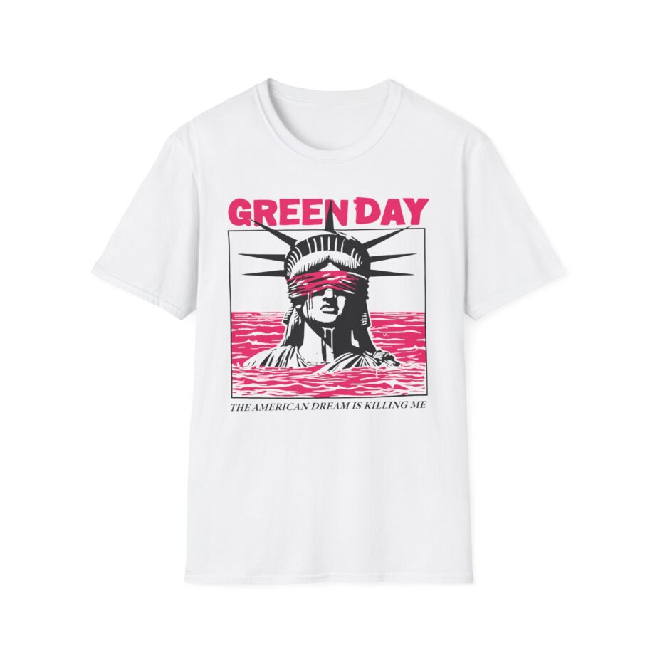 Green Day Lady Liberty Unisex Softstyle T-shirt