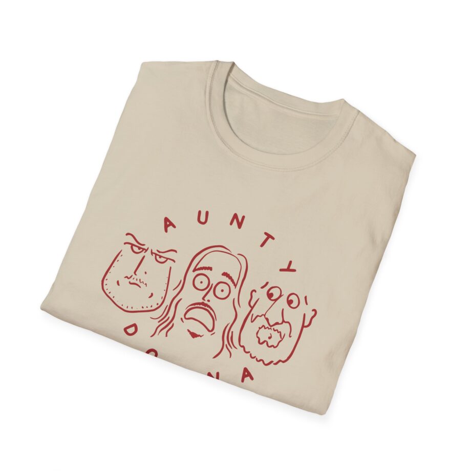 Aunty Donna White Faces Unisex Softstyle T-Shirt