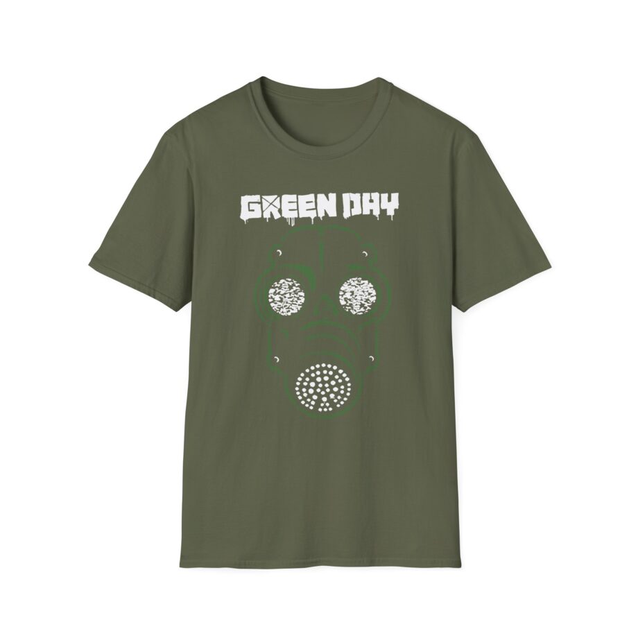 Green Day Gas Mask Unisex Softstyle T-shirt