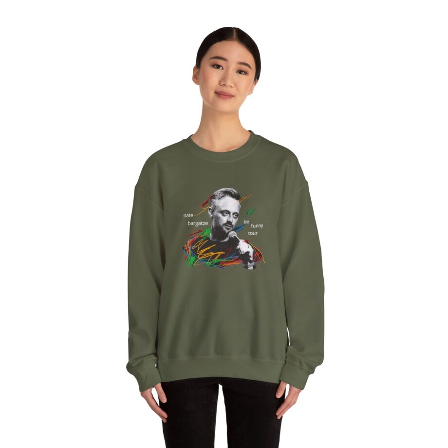 Nate Bargatze 2024 Be Funny Tour Unisex Heavy Blend™ Crewneck Sweatshirt