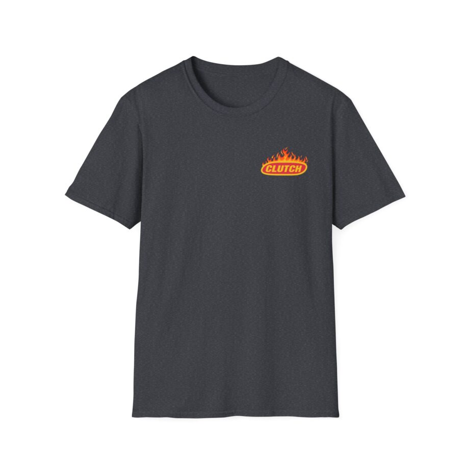 Clutch Flaming Stage Plot Unisex Softstyle T-Shirt
