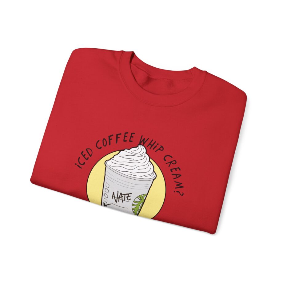 Nate Bargatze - Iced Coffee Whip Cream? Unisex Heavy Blend™ Crewneck Sweatshirt