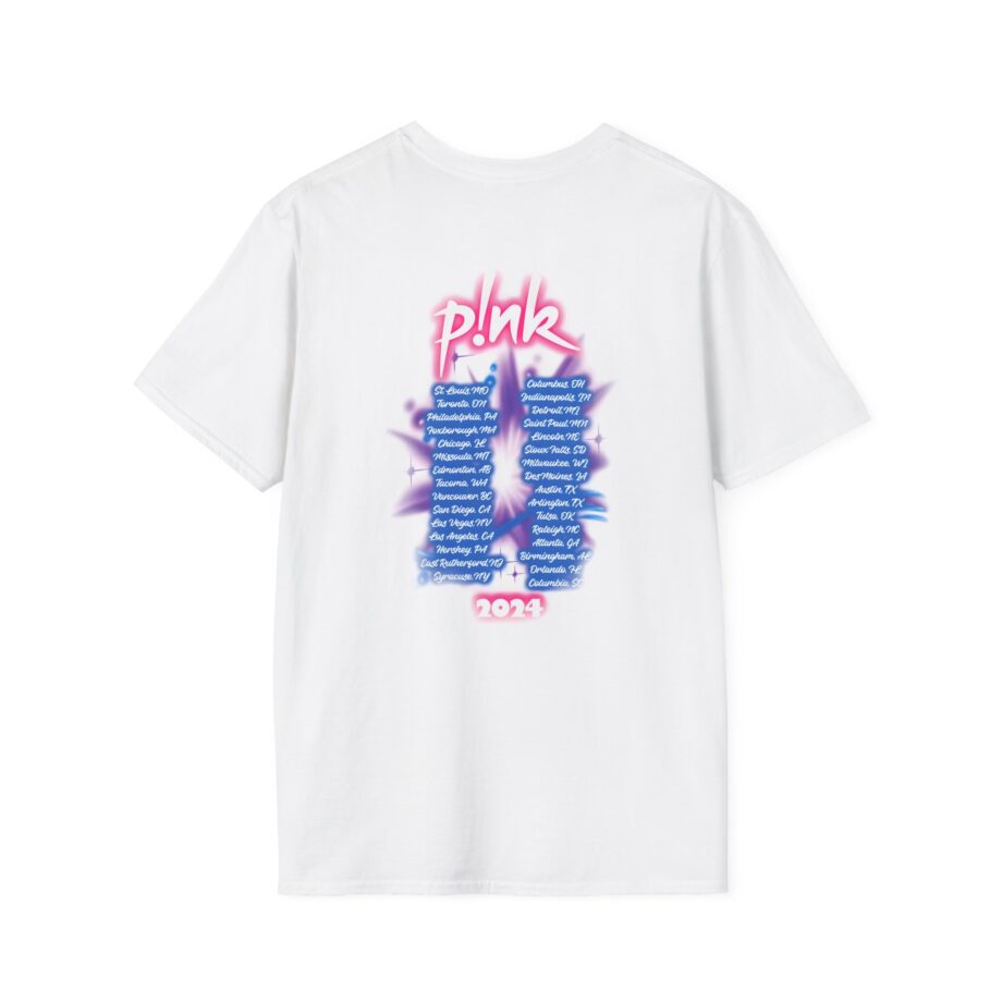 Pink Airbrushed 2024  Unisex Softstyle T-Shirt