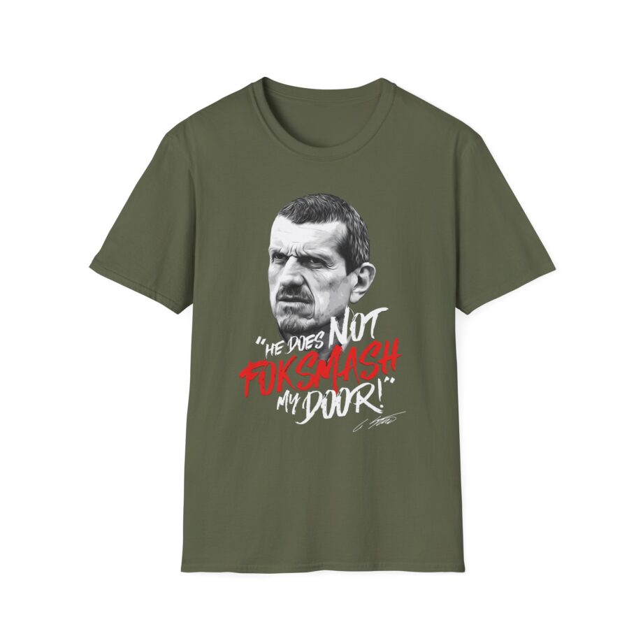 Haas F1 Foksmash-face Unisex Softstyle T-Shirt
