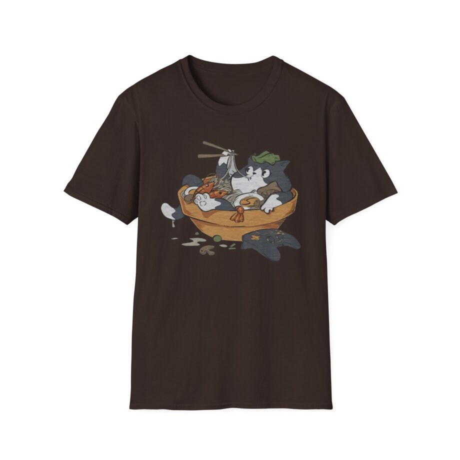 Lirik Ramen Cat Unisex Softstyle T-shirt