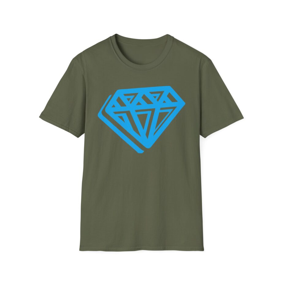 Dan Tdm Graffiti Blue Foil Unisex Softstyle T-shirt