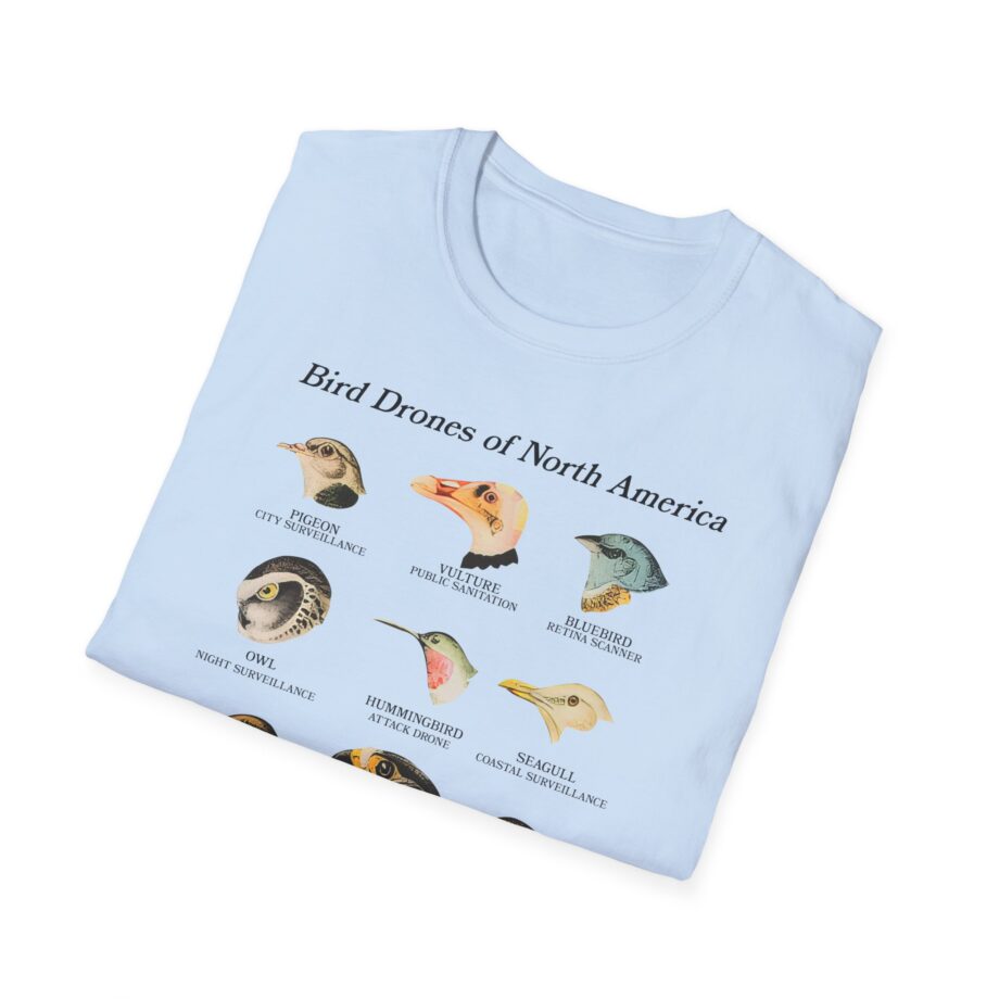 Birds Arent Real Bird Drones of North America Unisex Softstyle T-shirt