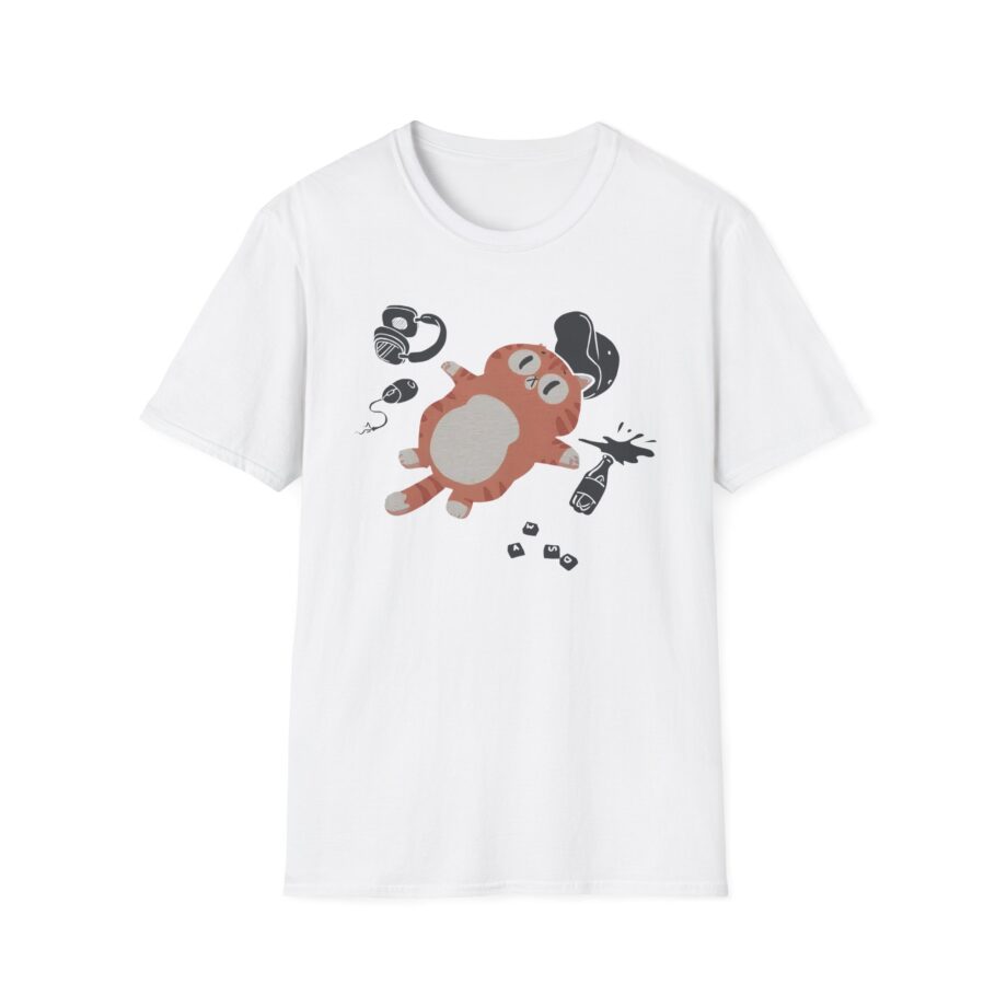 Lirik Gamed Out Cat Unisex Softstyle T-shirt
