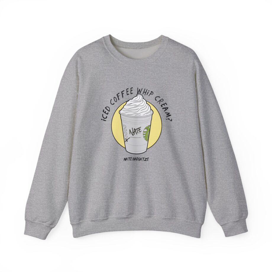 Nate Bargatze - Iced Coffee Whip Cream? Unisex Heavy Blend™ Crewneck Sweatshirt