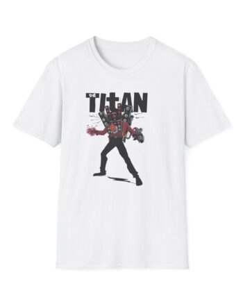 Dafuqboom Titan Speakerman High Voltage Unisex Softstyle T-Shirt