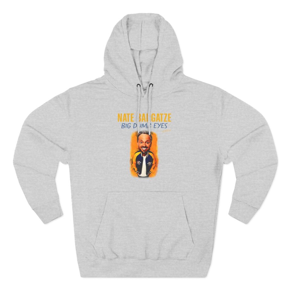 Nate Bargatze Big Dumb Eyes Tour Three-Panel Fleece Hoodie
