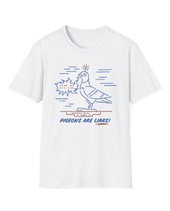 Birds Arent Real Pigeons Are Liars Unisex Softstyle T-shirt