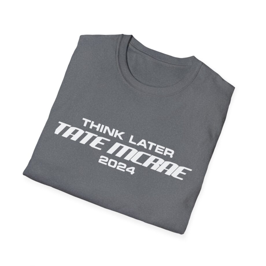 Tate Mcrae Think Later Unisex Softstyle T-Shirt