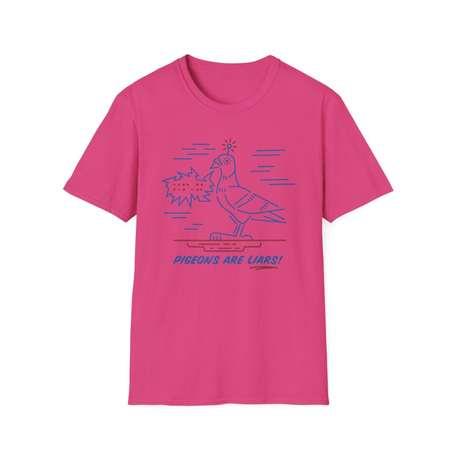 Birds Arent Real Pigeons Are Liars Unisex Softstyle T-shirt