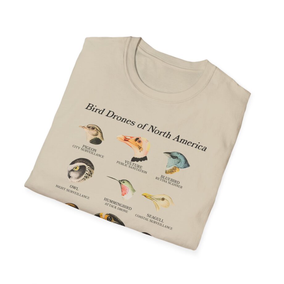 Birds Arent Real Bird Drones of North America Unisex Softstyle T-shirt