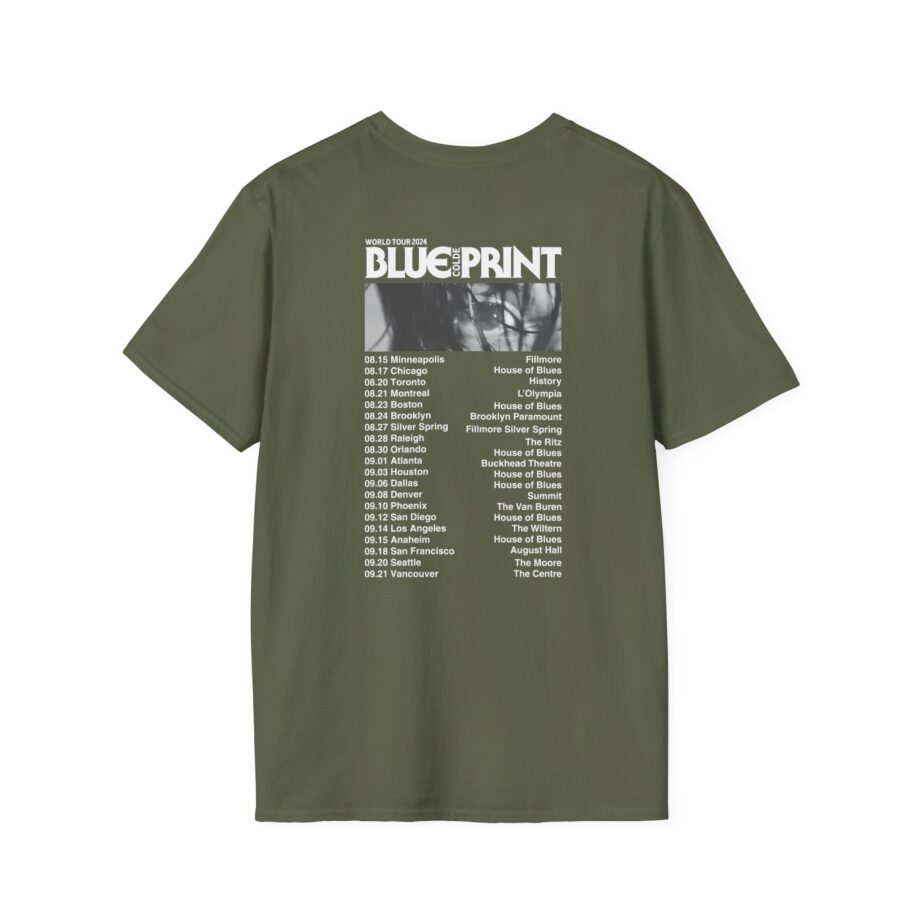 Colde 'BLUEPRINT' NA Tour Unisex Softstyle T-Shirt
