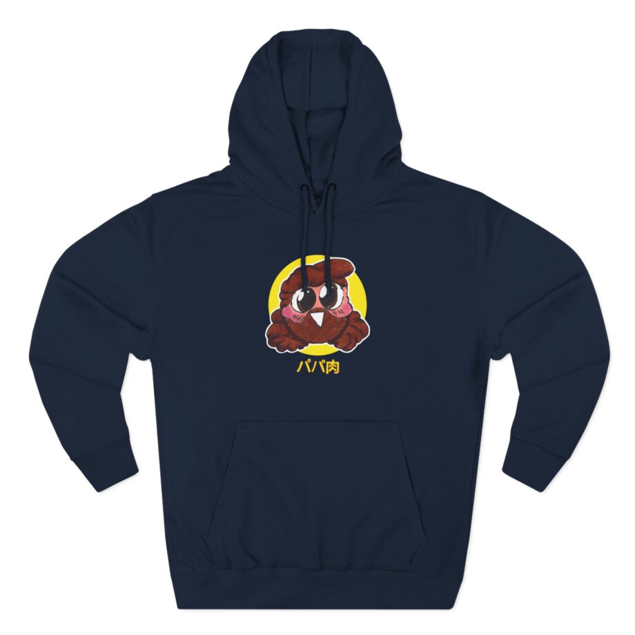 Papa Meat  Three-Panel Fleece Hoodie