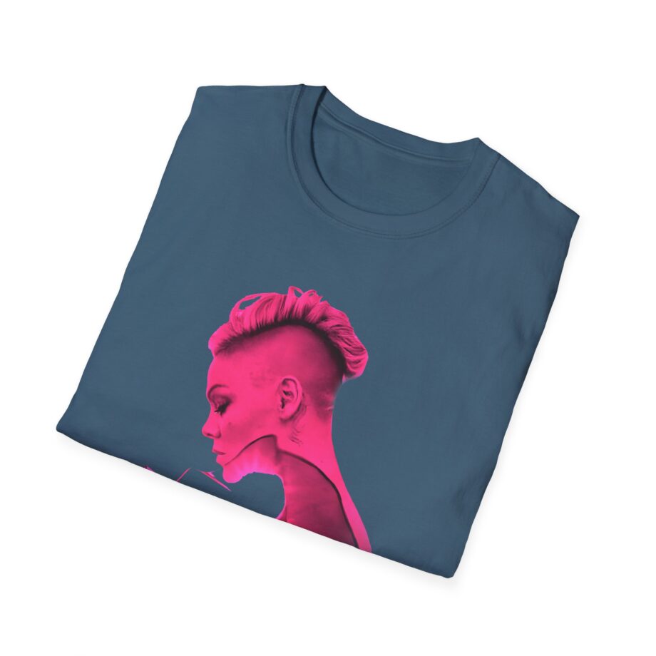 P!nk Silhouette Photo Peach Unisex Softstyle T-Shirt