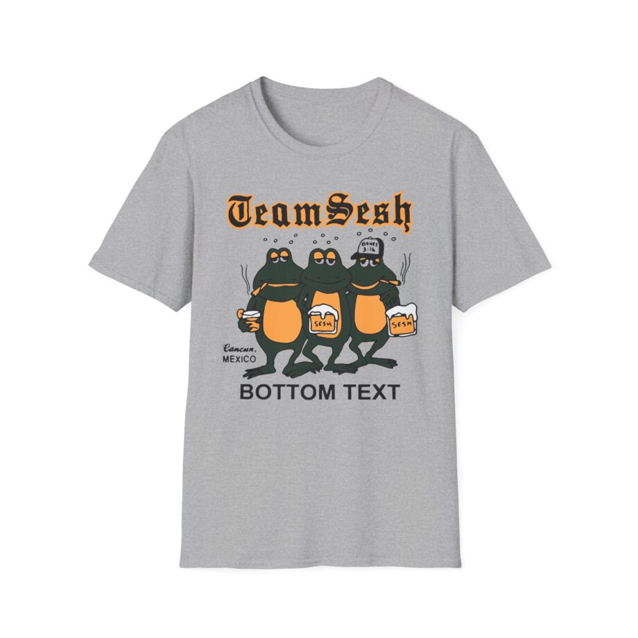 Bones Teamsesh Bottom Text Frogs Unisex Softstyle T-shirt