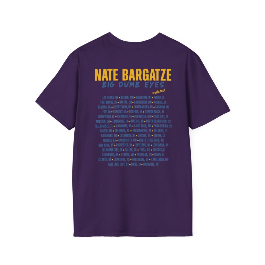 Nate Bargatze Big Dumb Eyes Tour Unisex Softstyle T-Shirt