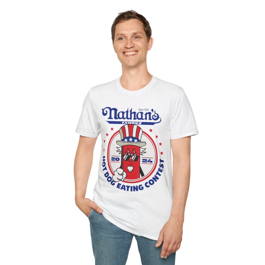 Matt Stonie Nathans Famous 2024 Hot Dog Eating Contest Unisex Softstyle T-shirt