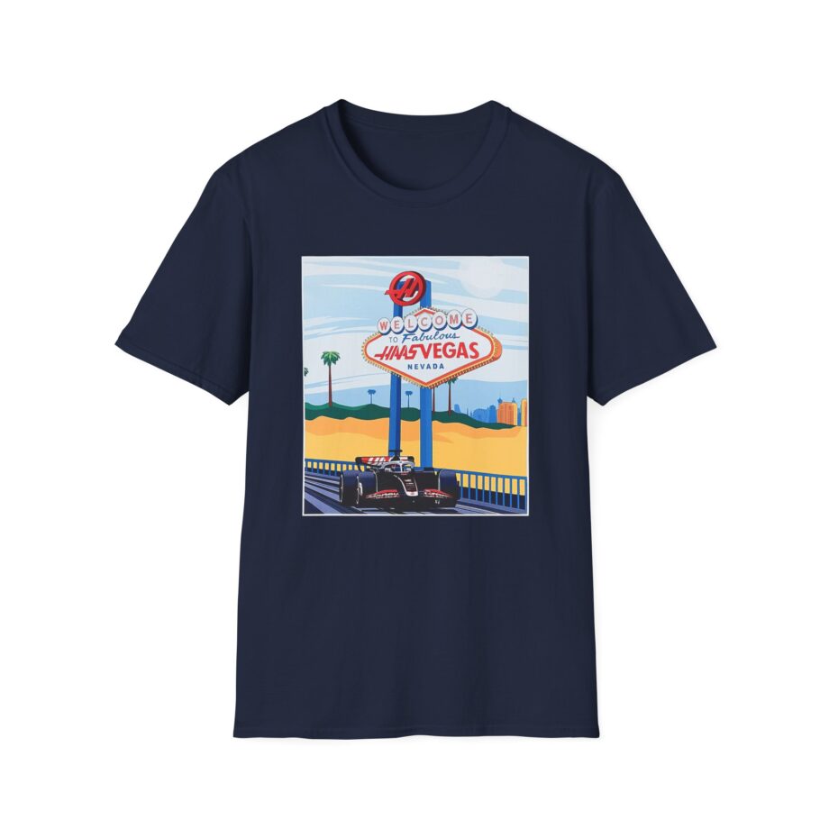 Haas F1 Las vegas Gp Unisex Softstyle T-Shirt