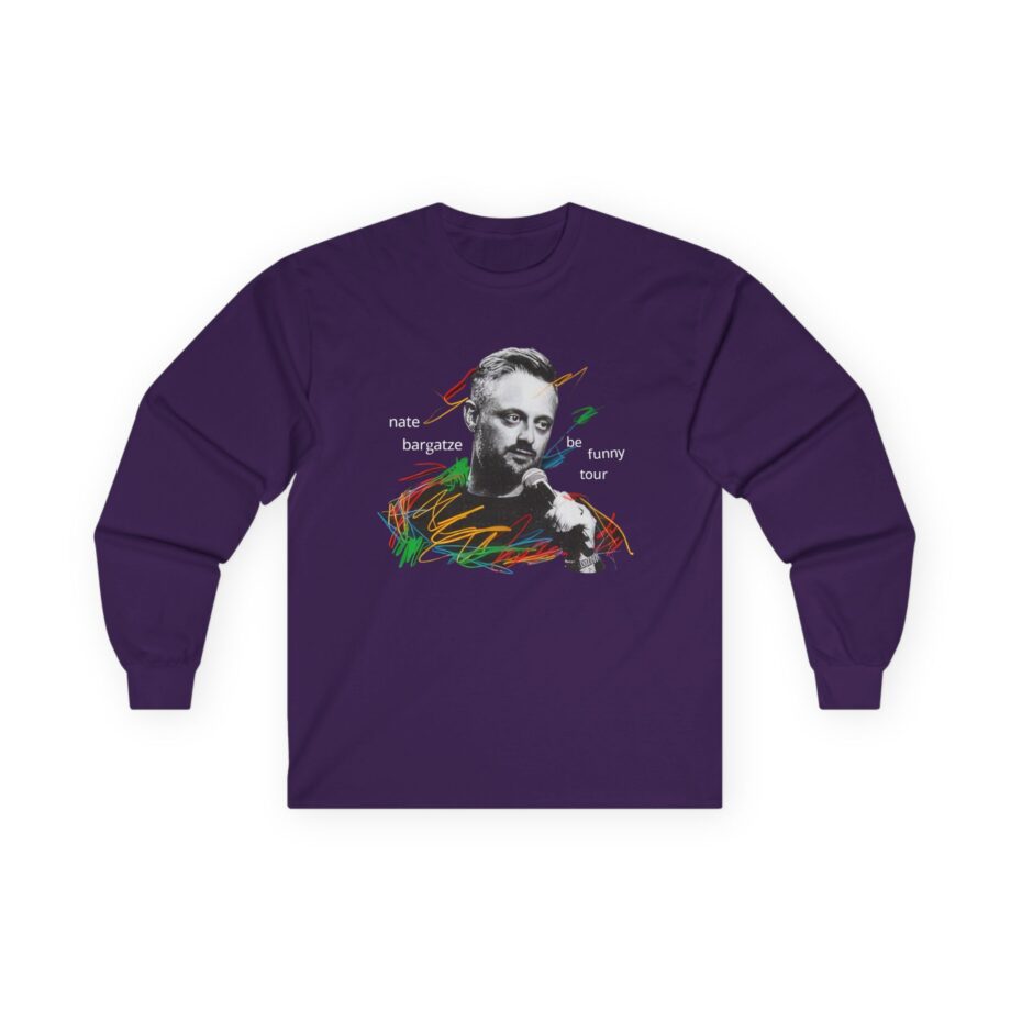 Nate Bargatze 2024 Be Funny Tour Unisex Ultra Cotton Long Sleeve Tee