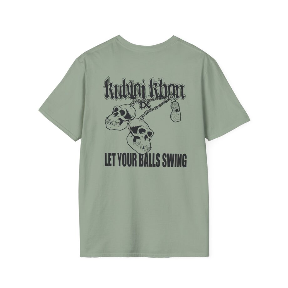 Kublai Khan - Let the Balls Swing Natural Unisex Softstyle T-shirt