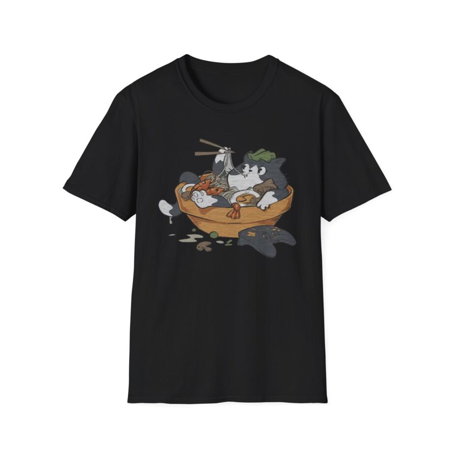 Lirik Ramen Cat Unisex Softstyle T-shirt