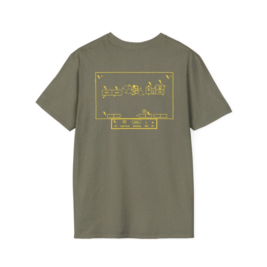 Clutch Flaming Stage Plot Unisex Softstyle T-Shirt