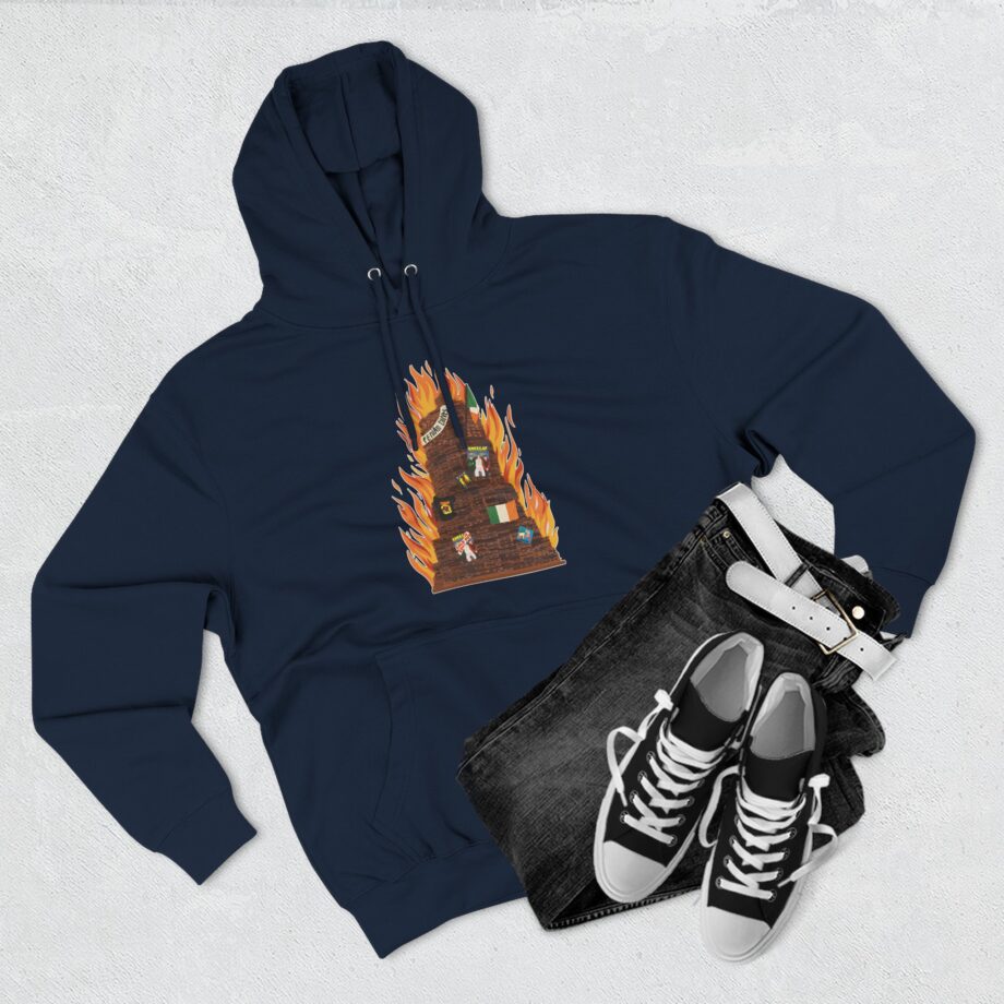Kneecap Three-Panel Fleece Hoodie