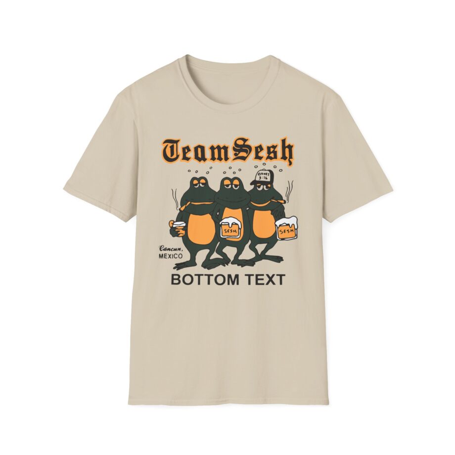 Bones Teamsesh Bottom Text Frogs Unisex Softstyle T-shirt