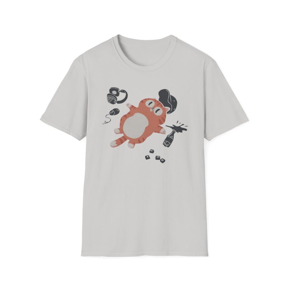 Lirik Gamed Out Cat Unisex Softstyle T-shirt