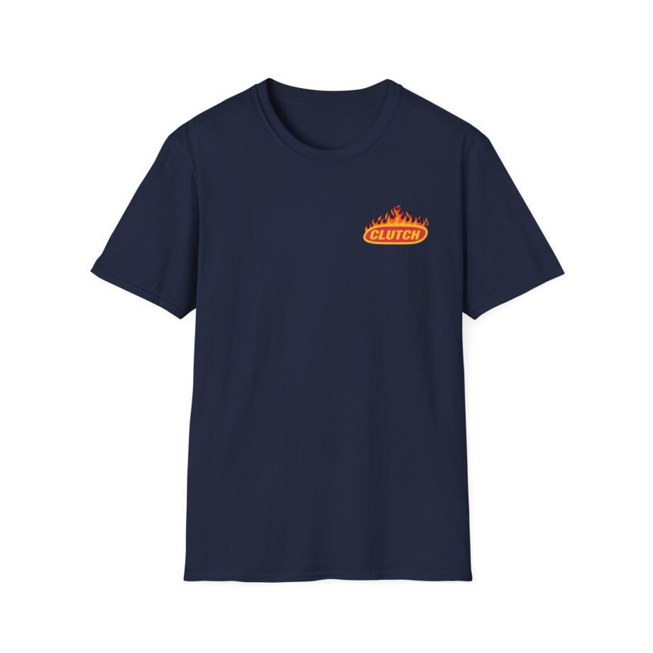 Clutch Flaming Stage Plot Unisex Softstyle T-Shirt