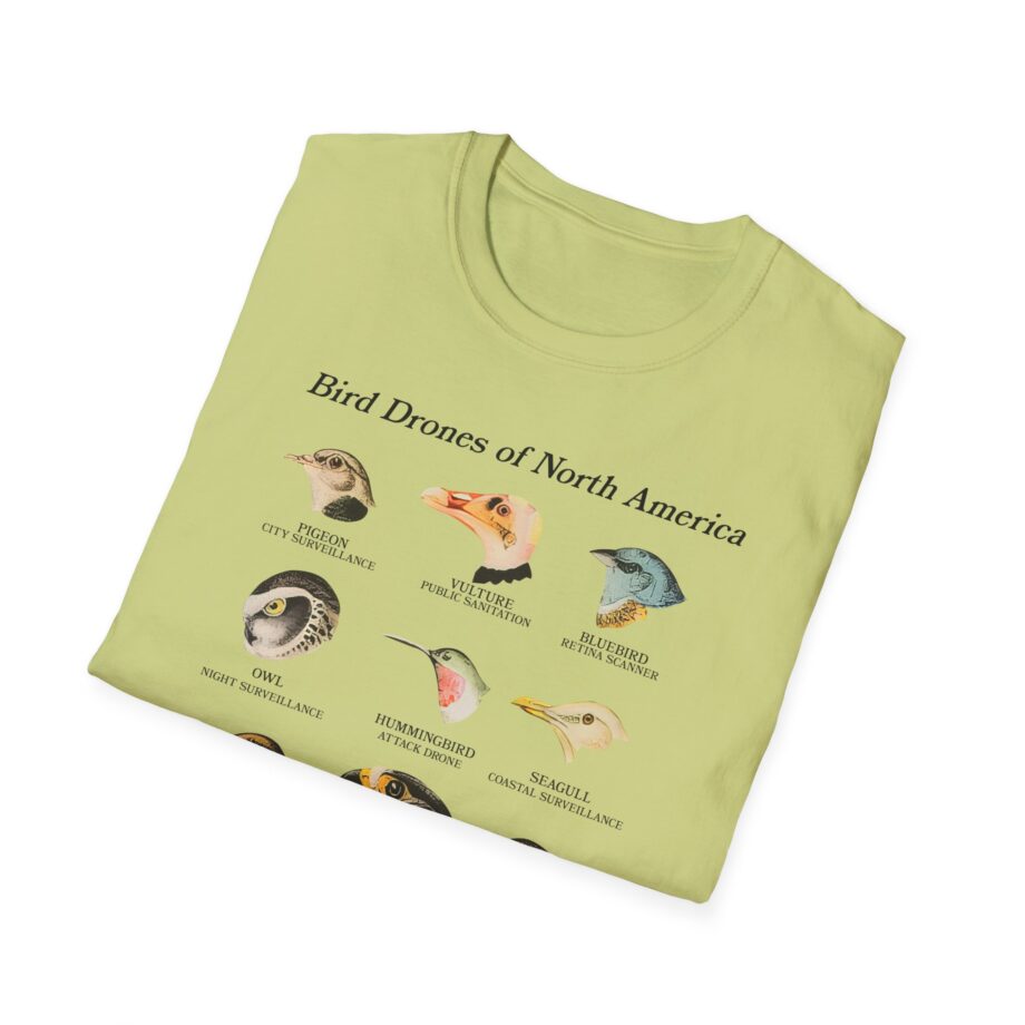 Birds Arent Real Bird Drones of North America Unisex Softstyle T-shirt
