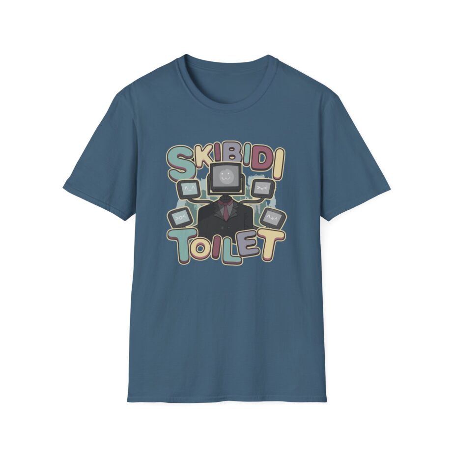 Dafuqboom Large Tv Man Static Unisex Softstyle T-Shirt