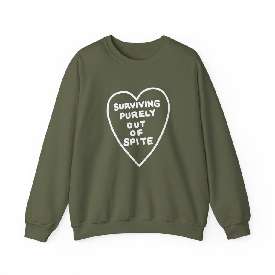 Elyse Myers Surviving Purely Out of Spite Unisex Heavy Blend™ Crewneck Sweatshirt